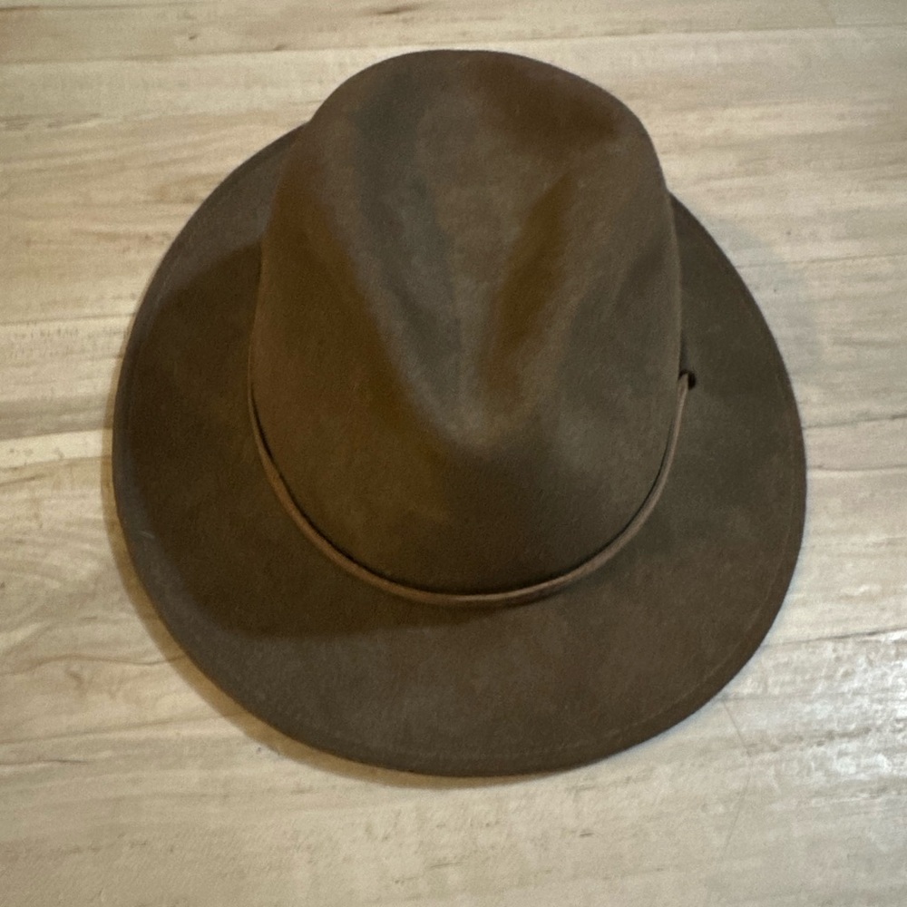 Classic and Timeless Brown Borsalino Fedora Hat Vintage Grand Prix Paris 1800